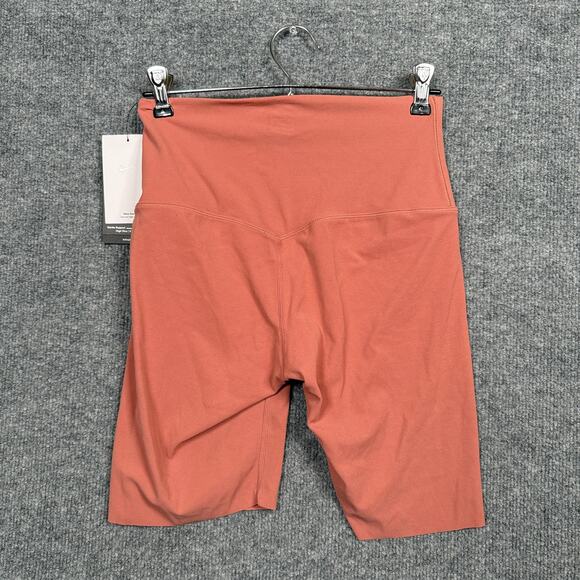 New Nike Womens Small Dri-Fit Capris Tight Cycling Training Burnt Orange Raw Hem - Picture 2 of 11